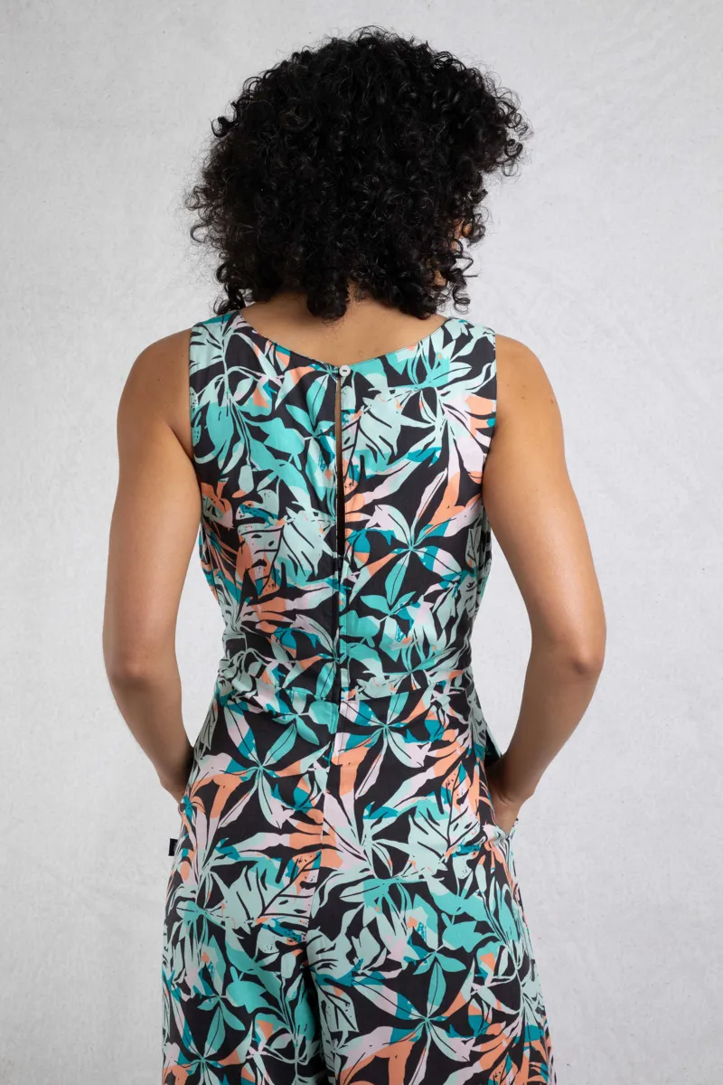 Weirdfish Nalani Jumpsuit Womens in Aqua Blue-5