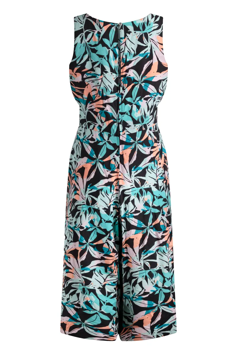 Weirdfish Nalani Jumpsuit Womens in Aqua Blue-6