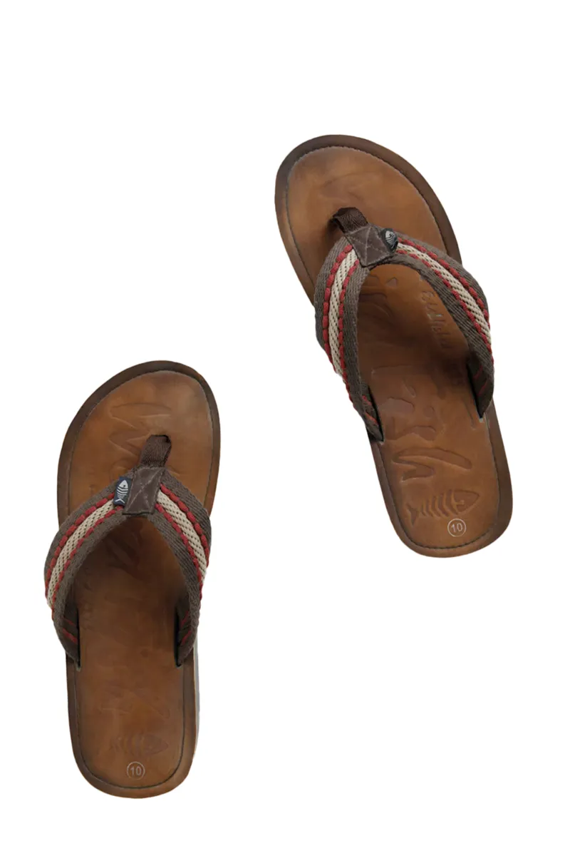 Weirdfish Malham FlipFlops Mens in Antique Tan-1