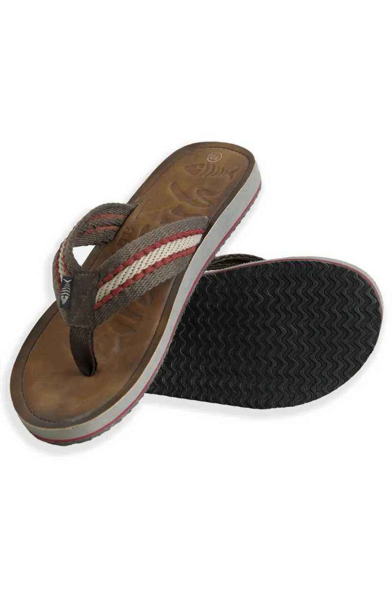 Weirdfish Malham FlipFlops Mens in Antique Tan-2