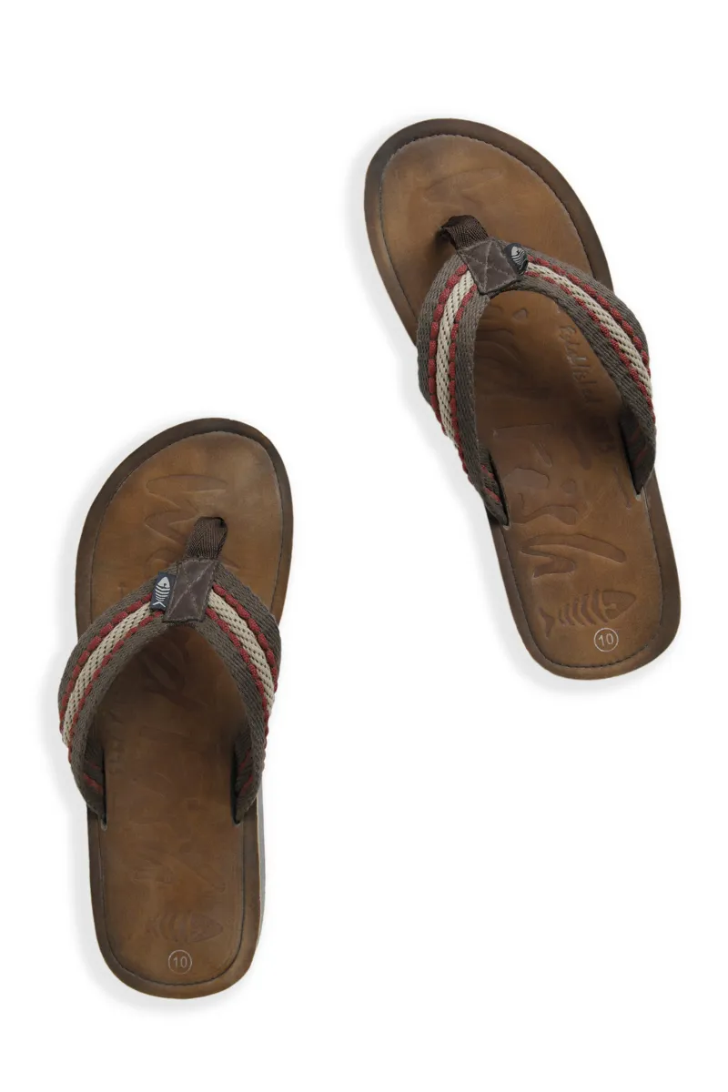 Weirdfish Malham FlipFlops Mens in Antique Tan-3