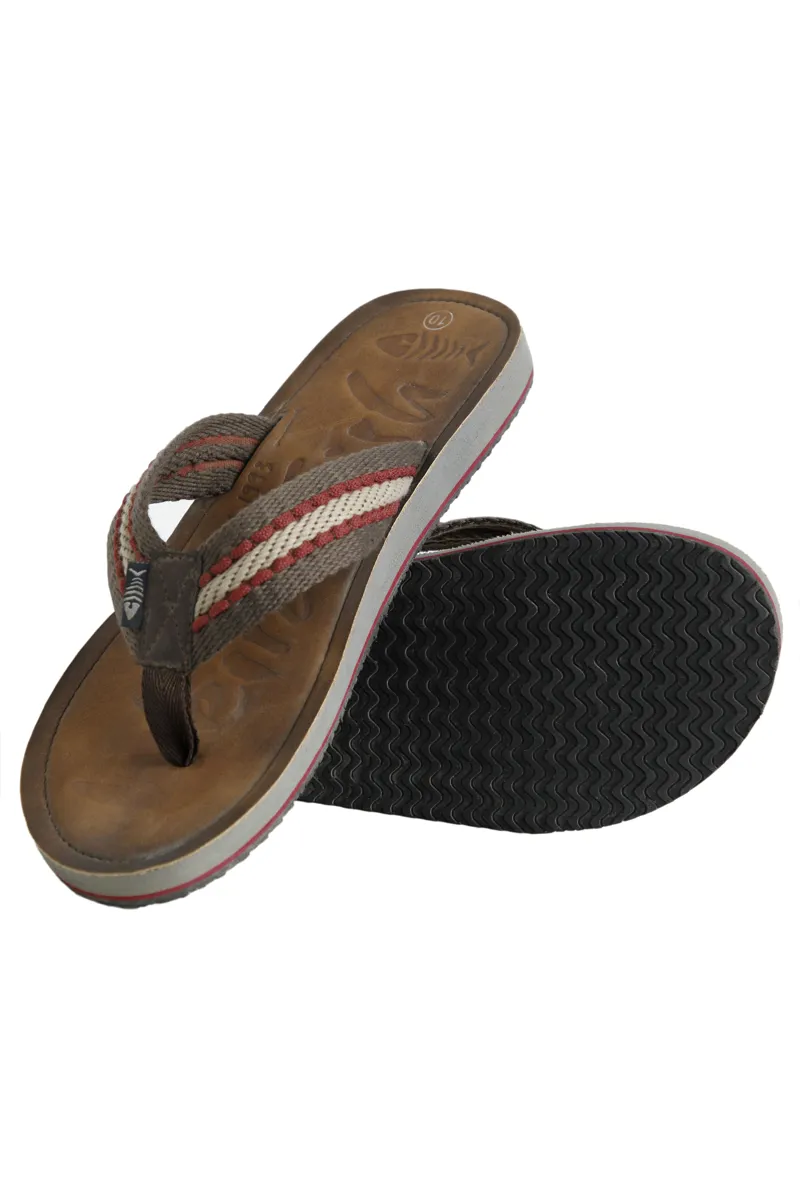 Weirdfish Malham FlipFlops Mens in Antique Tan-4