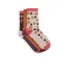 Weirdfish Parade Socks Womens in Brick Organge