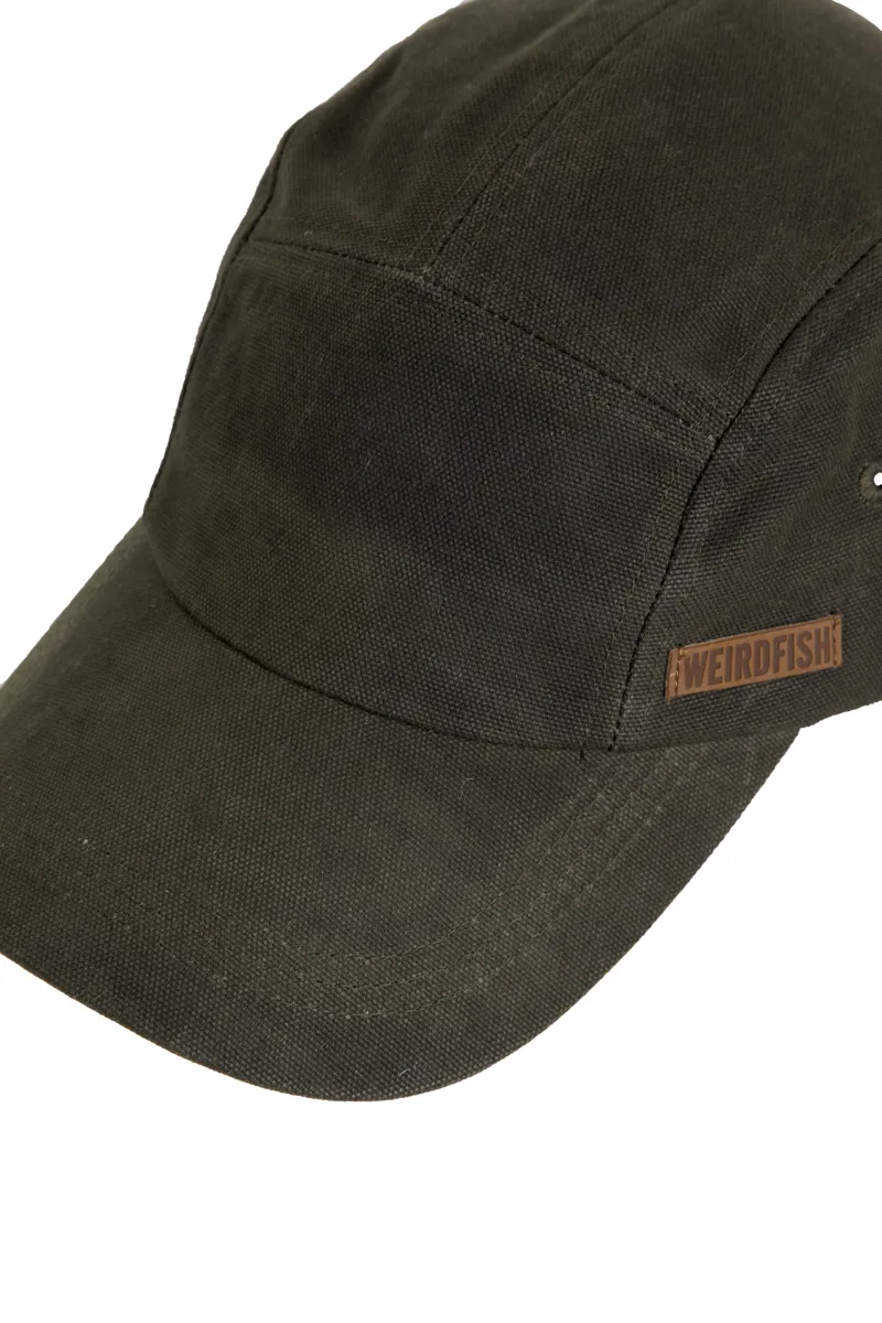 Weirdfish Bowers Waxed Cap in Fir Green-2