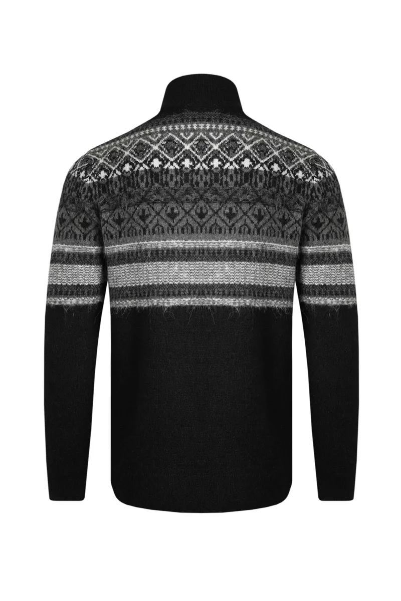 Weirdfish Yarmouth Jumper Mens in Black-2