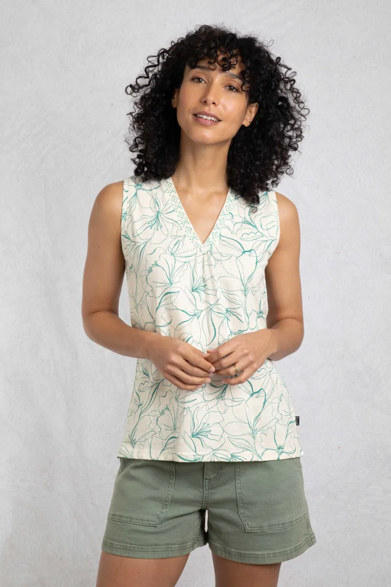 Weirdfish Nonno Top Womens in Viridis-1