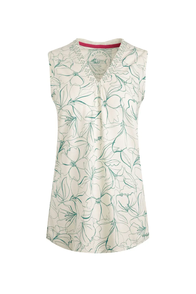 Weirdfish Nonno Top Womens in Viridis-2