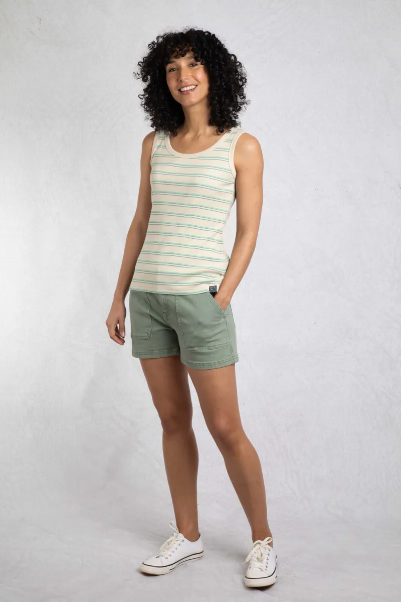 Weirdfish Luna Top Womens in Mineral Blue-4