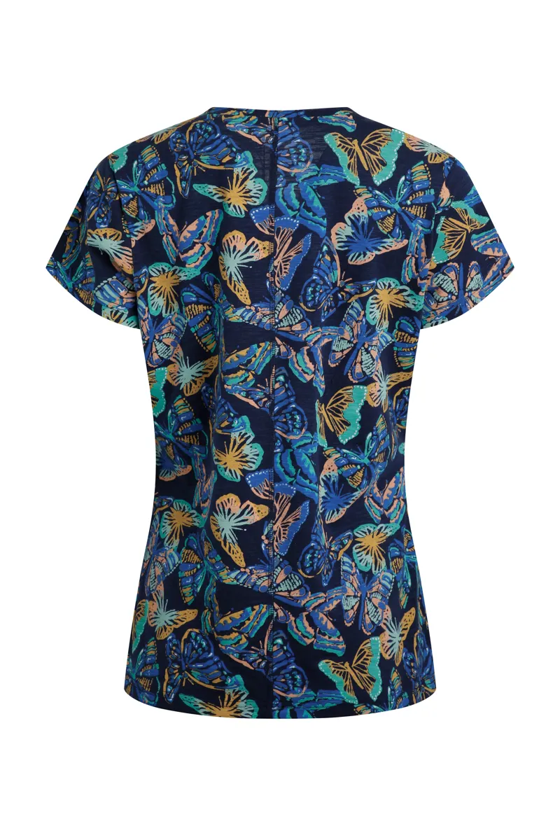 Wierdfish Merica T-Shirt Womens in Dark Blue-4