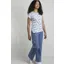 Weirdfish Paw Paw T-Shirt Womens in Washed Blue