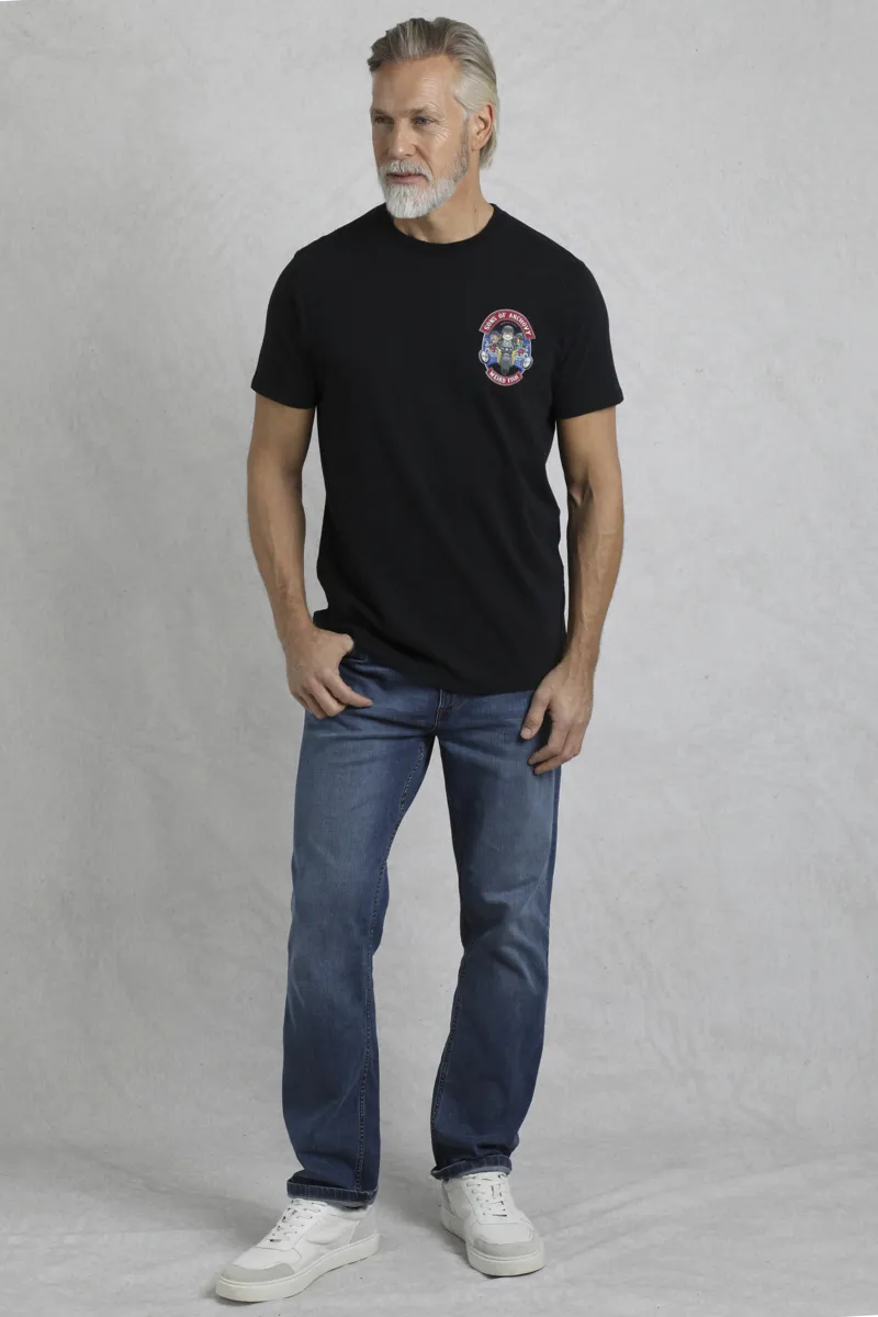 Weirdfish Sons of Anchovy T-Shirt Mens in Black-2