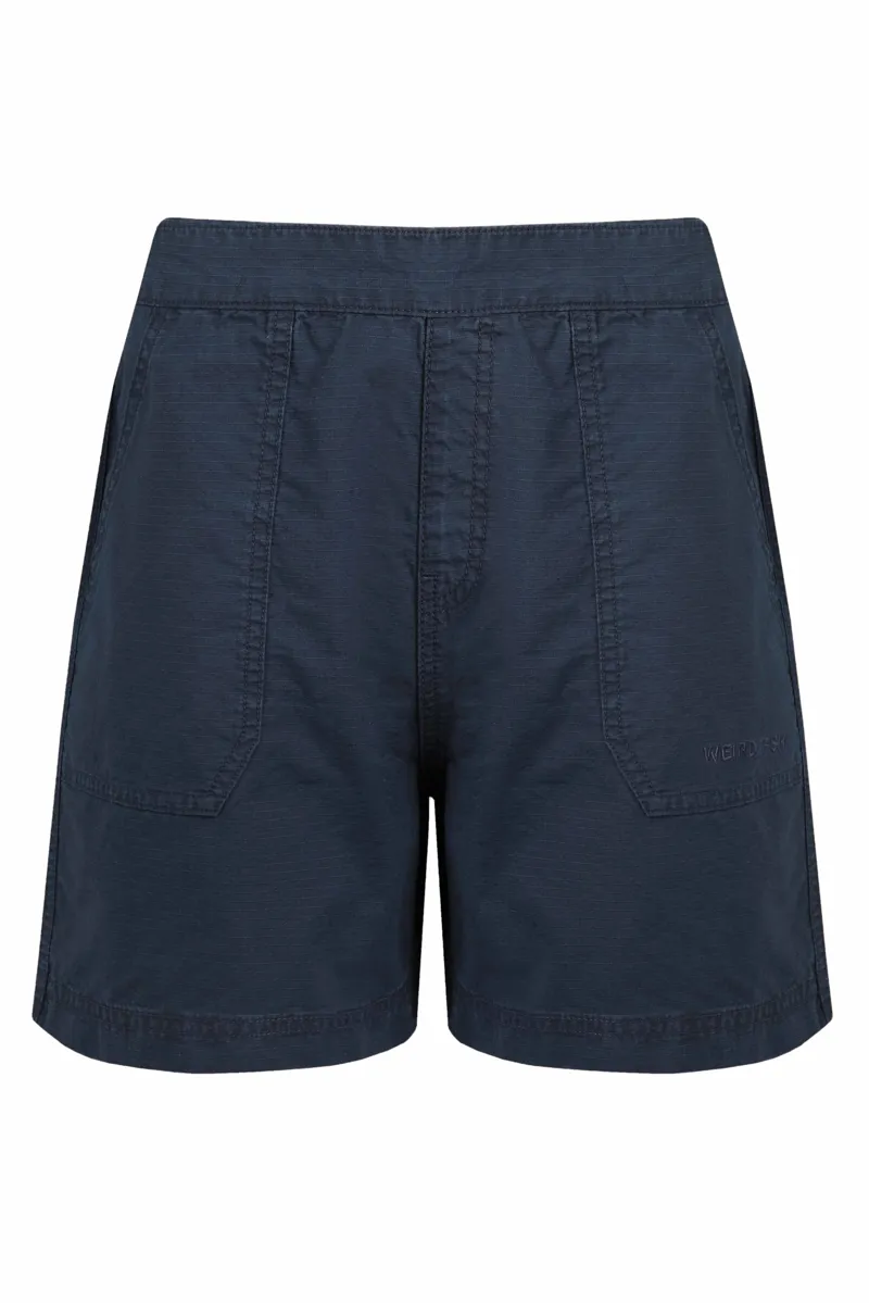 Weirdfish Deeley Shorts Womens in Navy-2