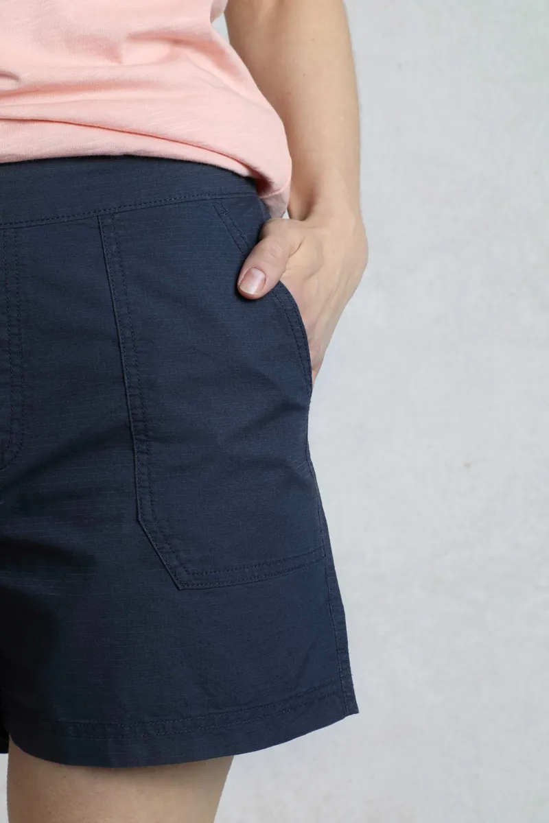 Weirdfish Deeley Shorts Womens in Navy-7