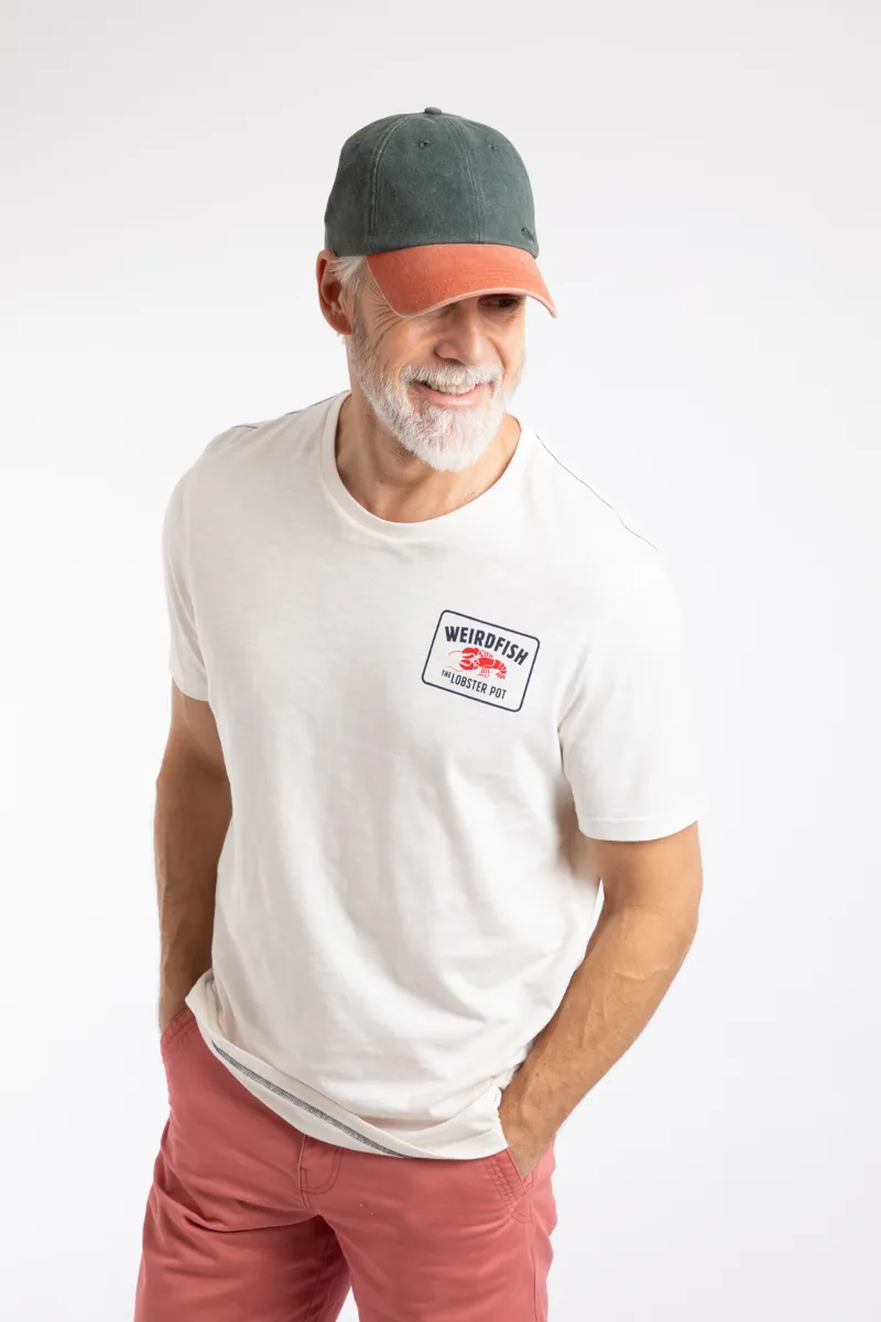 Weirdfish Westbury Heavy Wash Twill Cap in Basil-2