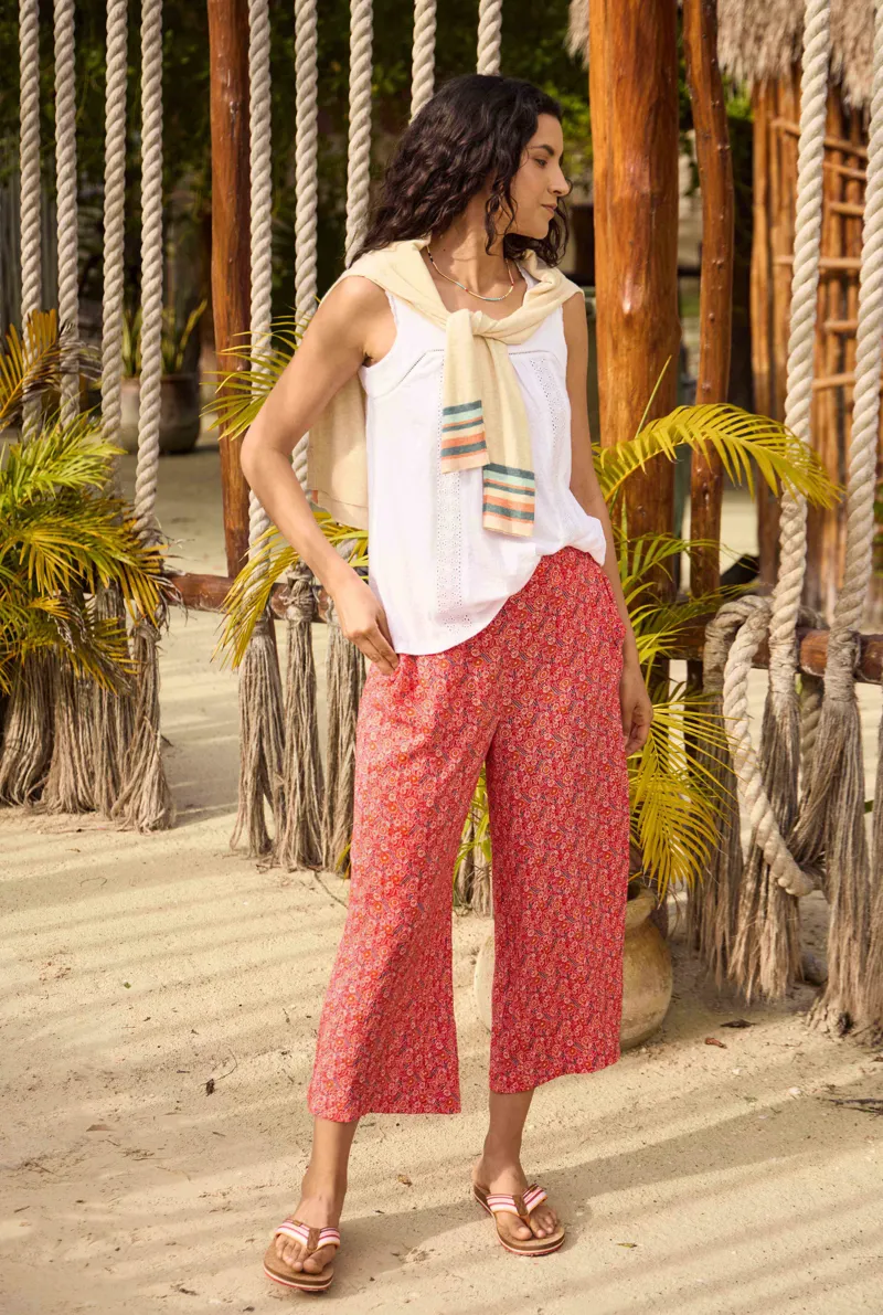 Weirdfish Sarita Trousers Womens in Tango Red