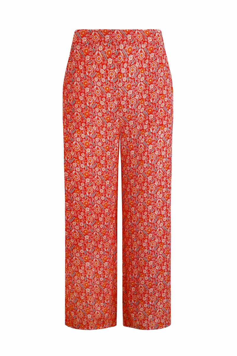 Weirdfish Sarita Trousers Womens in Tango Red-2