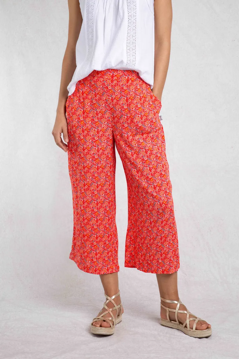 Weirdfish Sarita Trousers Womens in Tango Red-4