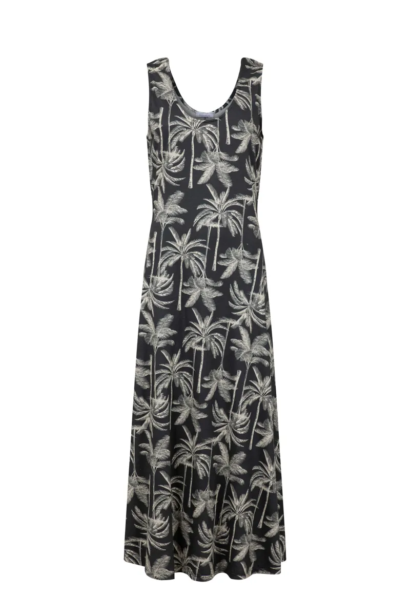 Weirdfish Tivoli Printed Jersey Dress in Black-2