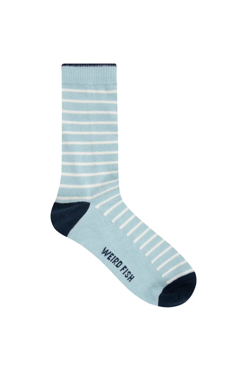 Weirdfish Parade Patterned Socks 3pk Womens in Navy-3