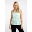 Weirdfish Nonno Organic Cotton Jersey Vest  Womens in Apple Mint