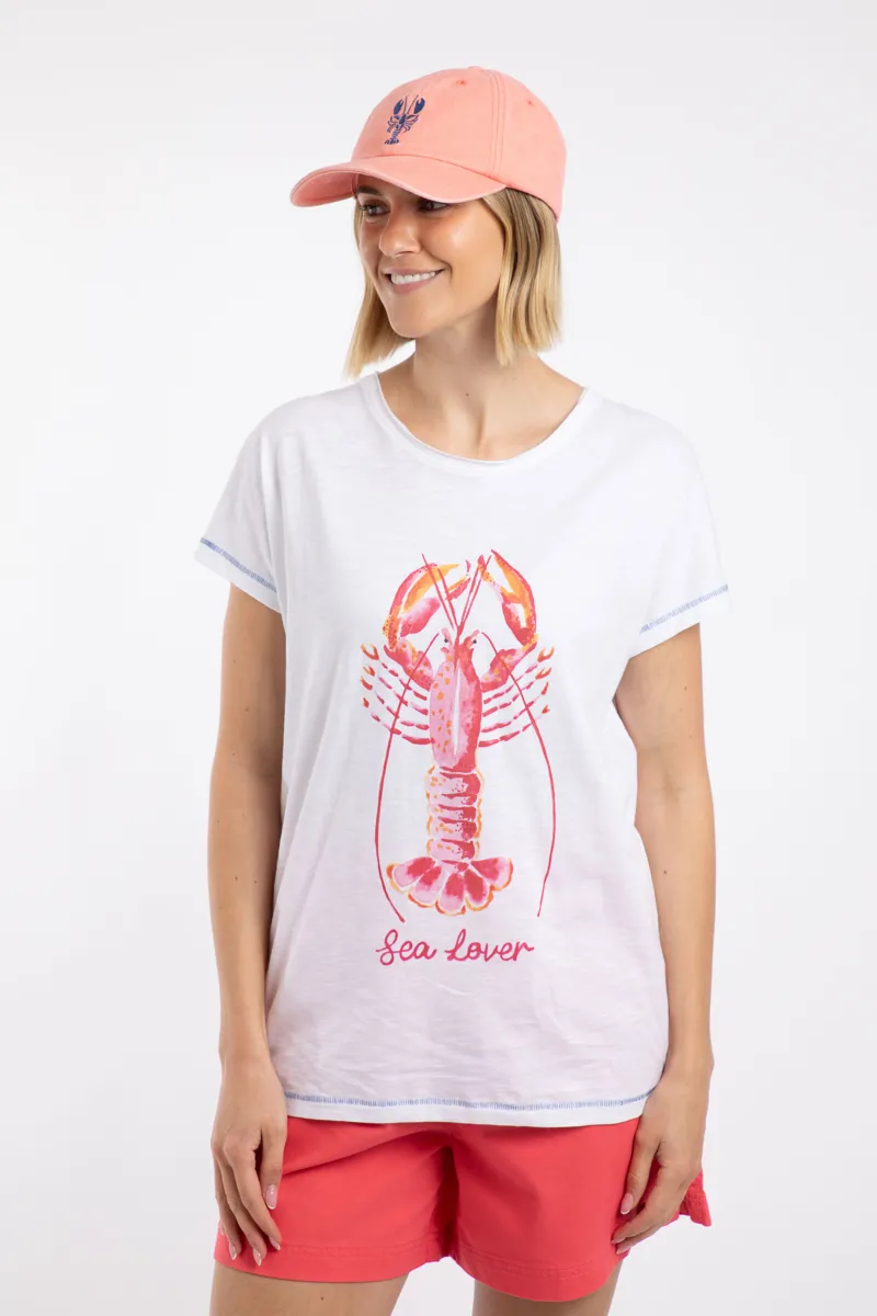 Weirdfish Tabby Embroidered Twill Cap in Flamingo-2