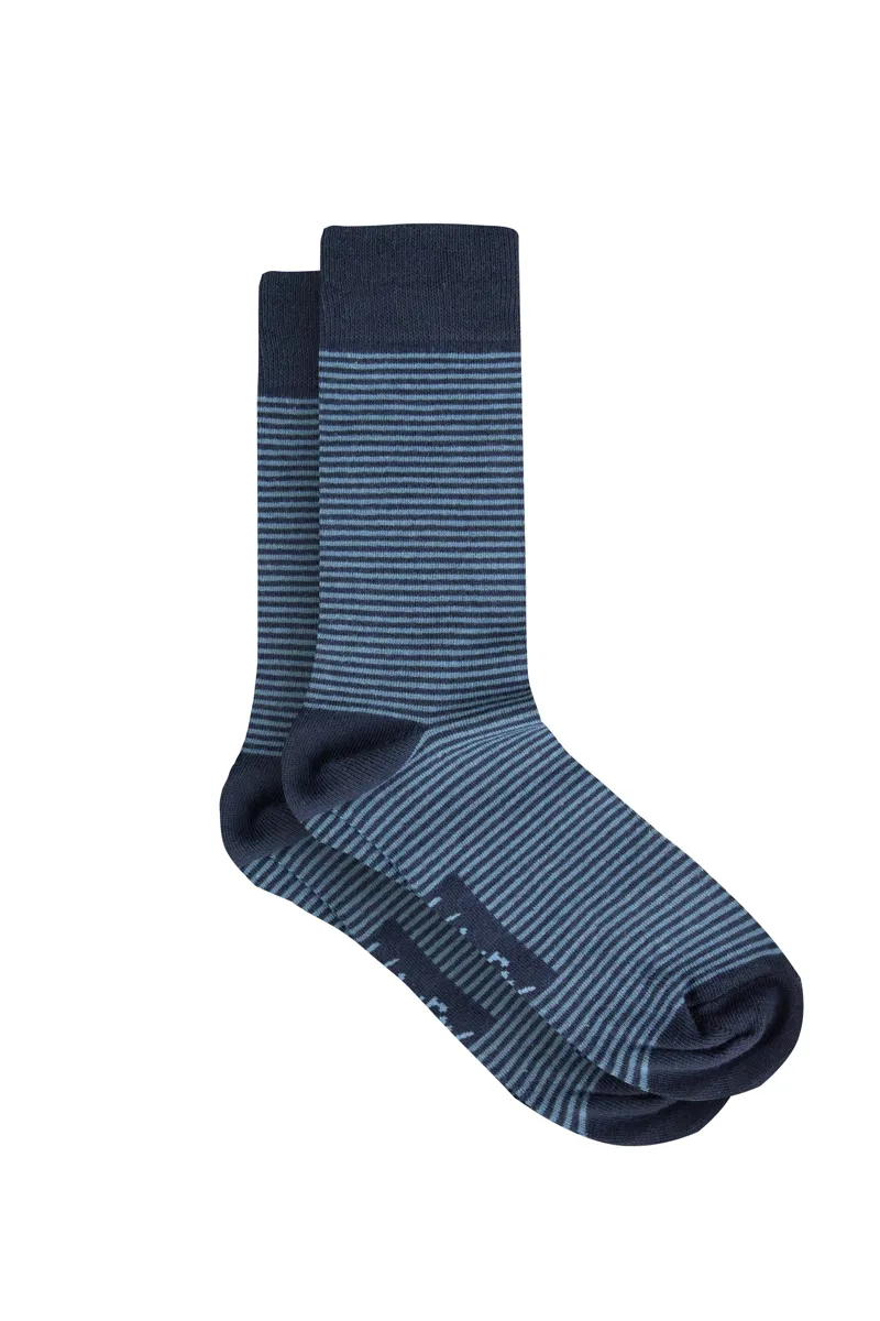 Weirdfish Wyatt Patterned Socks 3pk Mens in Dark Navy-3
