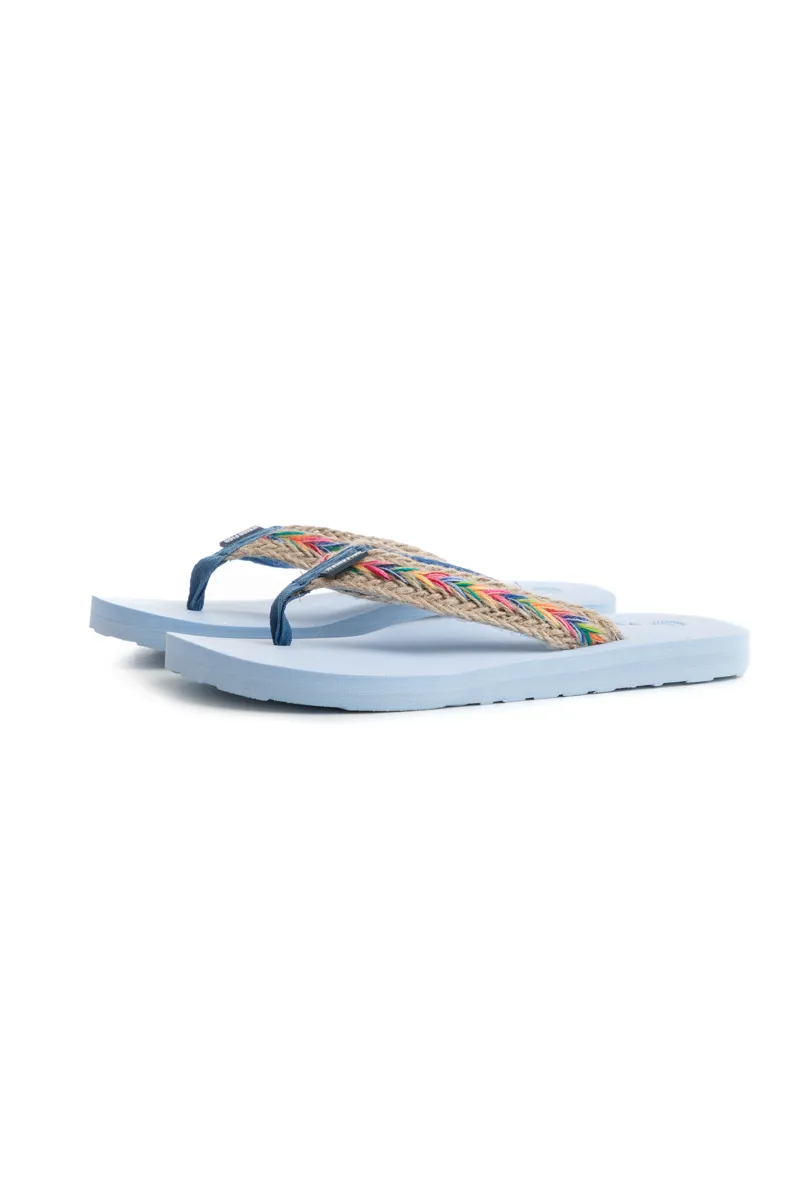 Weirdfish Adila Braided Flip Flop Wiomens in Skyway-1