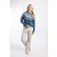 Weirdfish Lowell Fair Isle Jumper Womens in Ash Blue