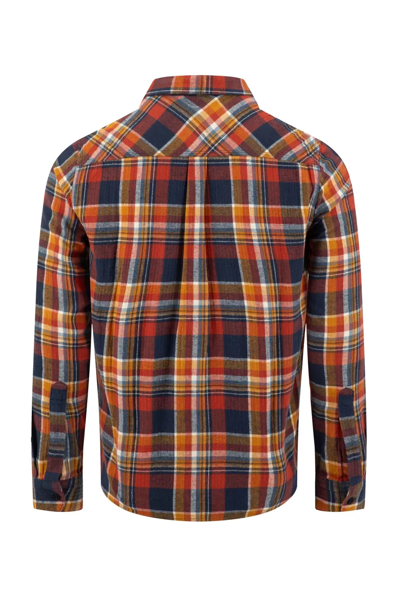 Weirdfish Broxton  Long Sleeve Shirt Mens in Dark Navy-6