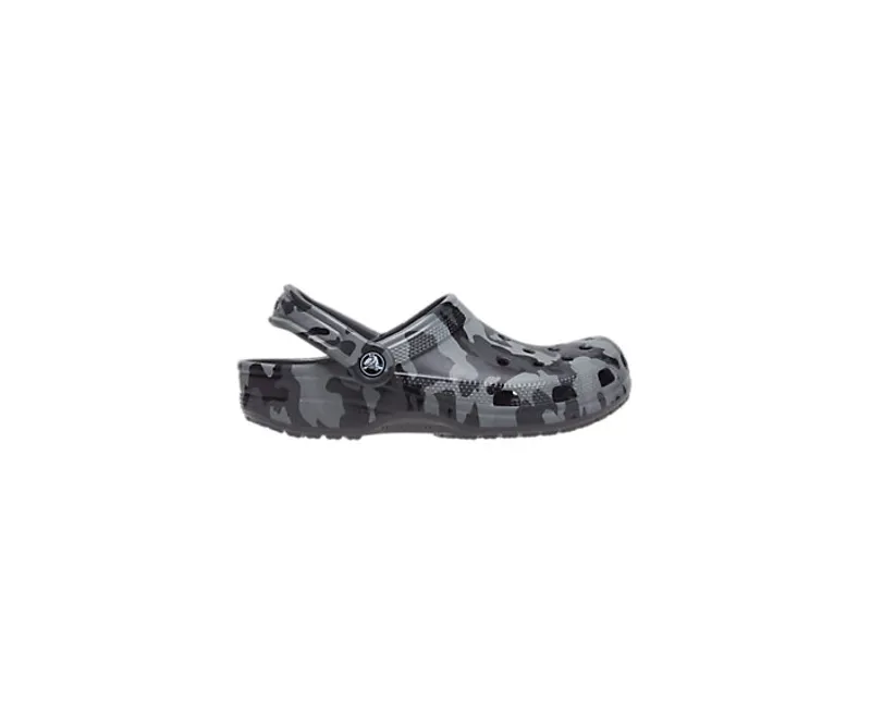 Crocs Classic Printed Camo Clog in Slate grey-1