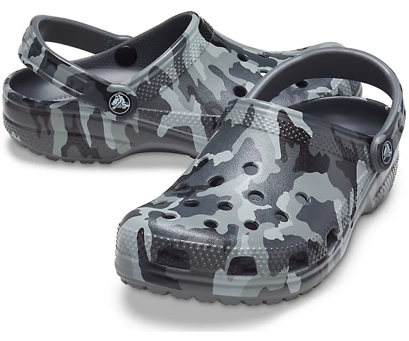 Crocs Classic Printed Camo Clog in Slate grey-2