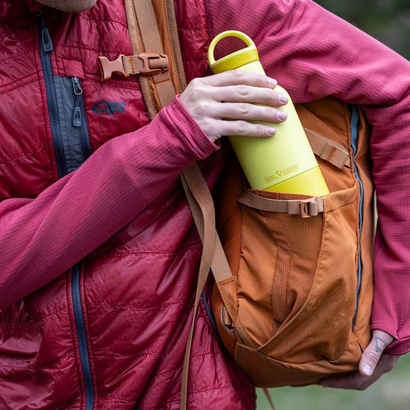 Klean Kanteen 20oz Rise Classic Flask in Wax Yellow-1