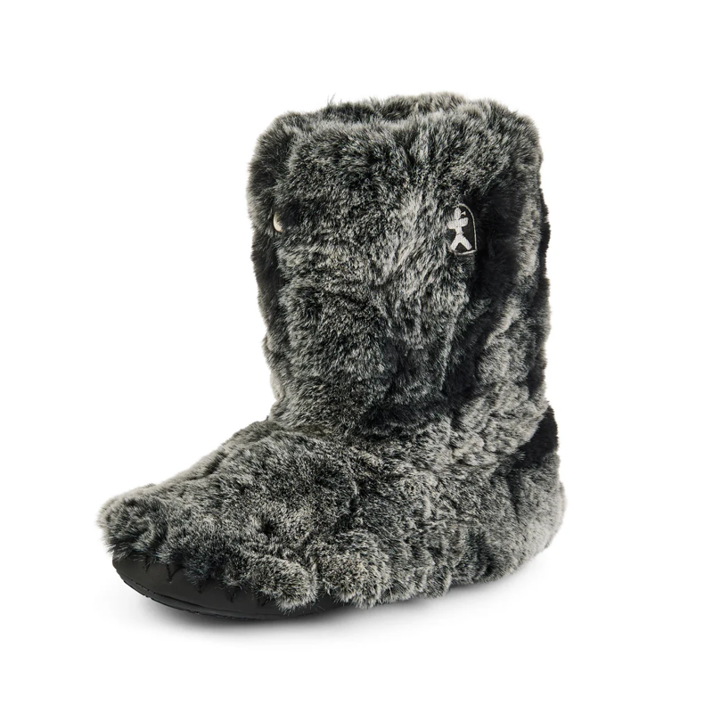 Bedroom Athletics Cole Luxury Faux Fur Boot Womens in Black Wolf-4