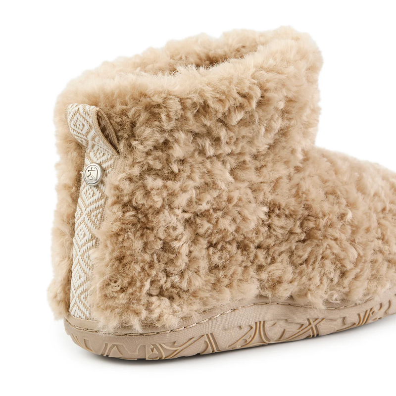 Bedroom Atletics Lauren Luxury Borg Slipper Boot Womens in Biscuit-2