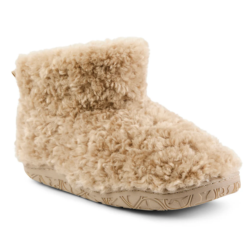 Bedroom Atletics Lauren Luxury Borg Slipper Boot Womens in Biscuit