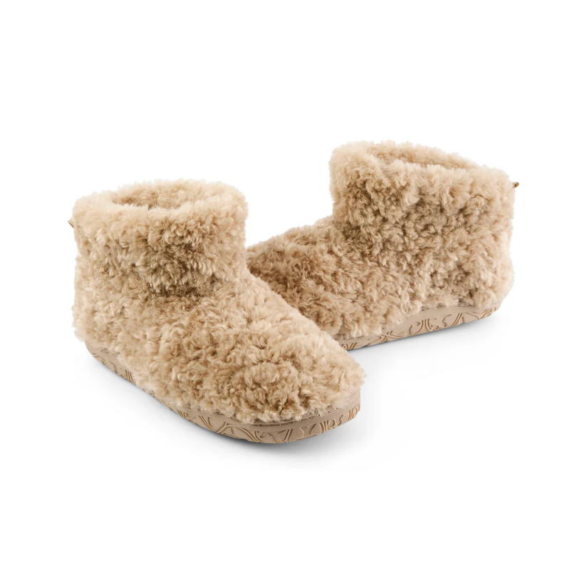 Bedroom Atletics Lauren Luxury Borg Slipper Boot Womens in Biscuit-1