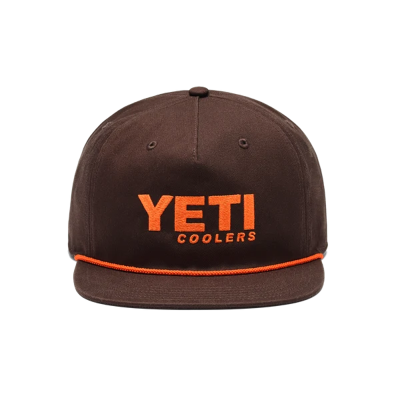 Yeti Flat Brim Rope Hat in Coffee