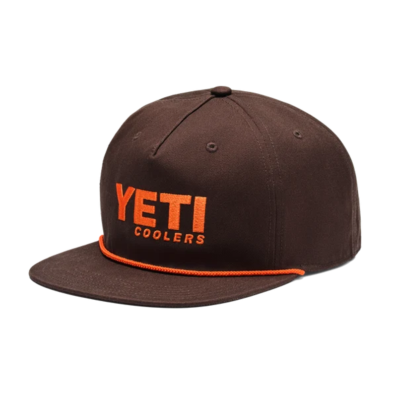 Yeti Flat Brim Rope Hat in Coffee-1
