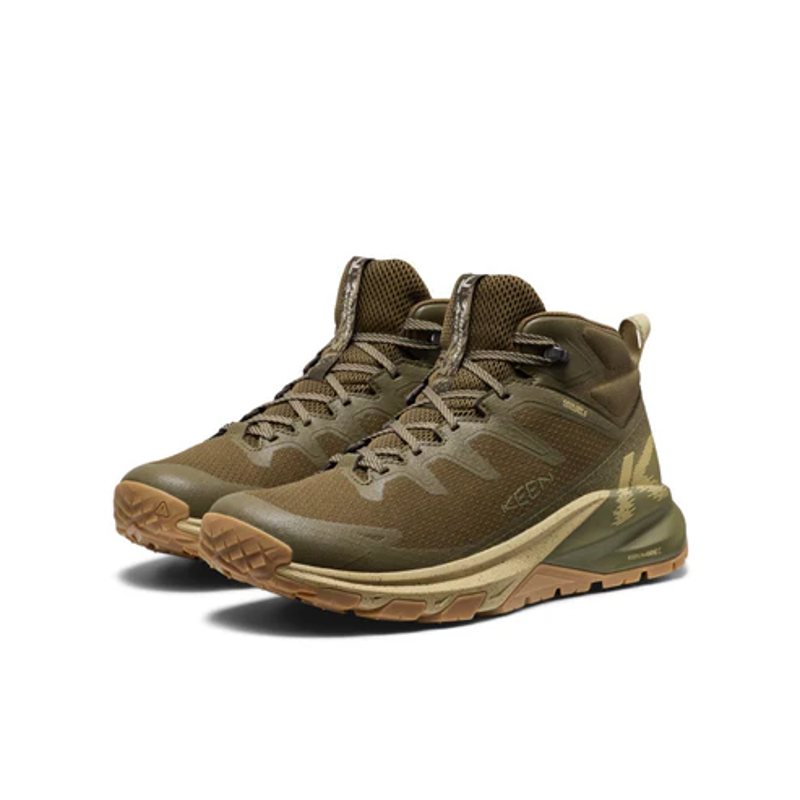 Keen Targhee Apex Mid Boot Mens in Dark Olive/Khaki -1