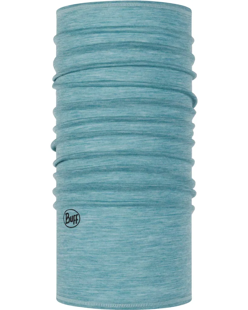 Buff Lightweight Merino Neck Tube in Solid Pool