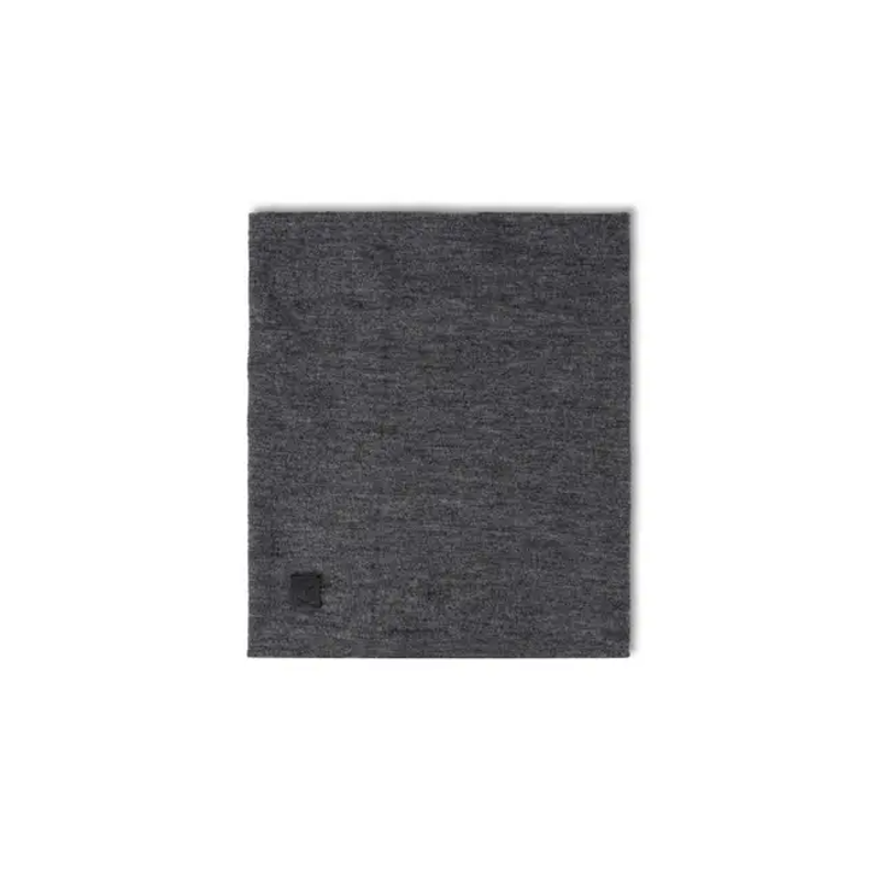 Buff Merino Fleece Neck Tube in Solid Grey-1