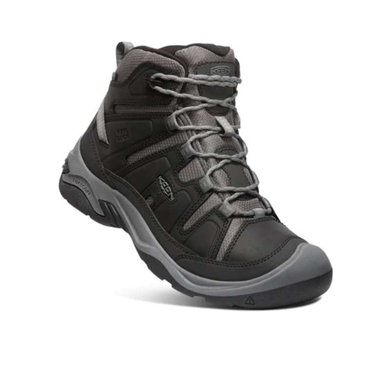 Keen Ciracadia Mid WP Boot Men's in Black/Steel Grey-2