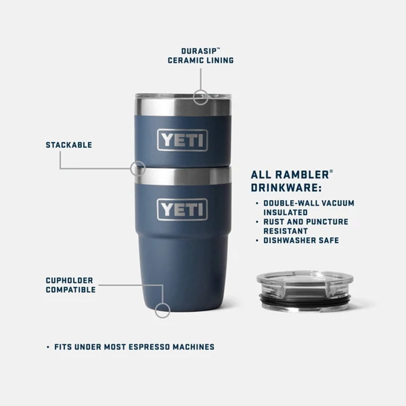 Yeti Rambler 8oz Cup in Navy-4