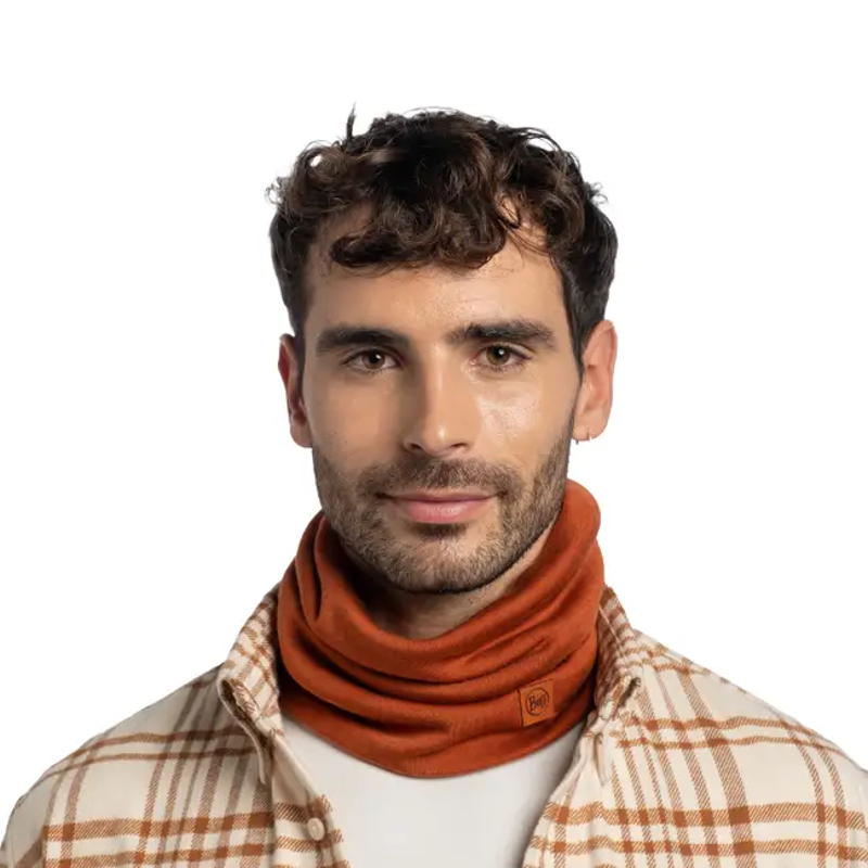 Buff Merino Heavyweight Neck Tube in Cinnamon-3