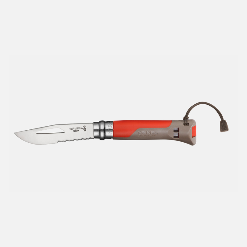 Opinel No.8 Outdoor Knife in Earth Red