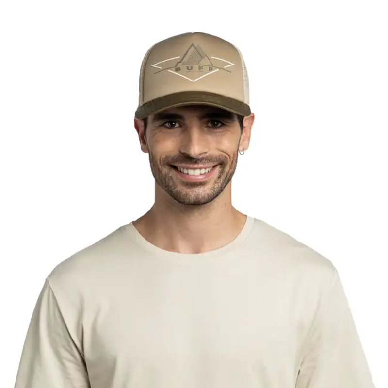 Buff Trucker Cap in Brak Khaki-2