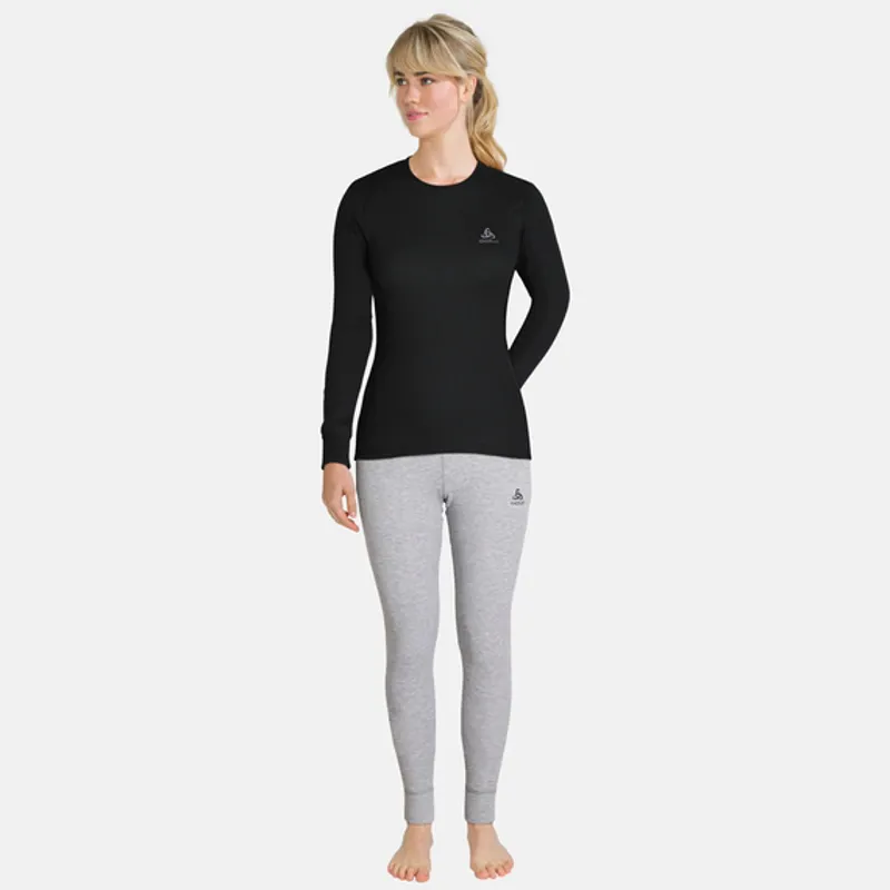 Odlo Active Warm Base layer top Womens in Black 