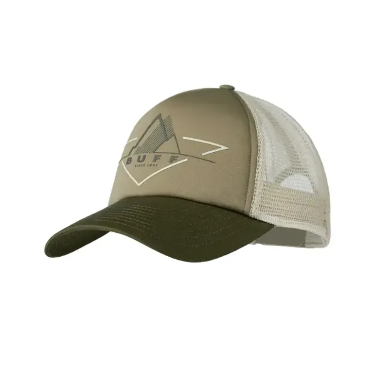 Buff Trucker Cap in Brak Khaki
