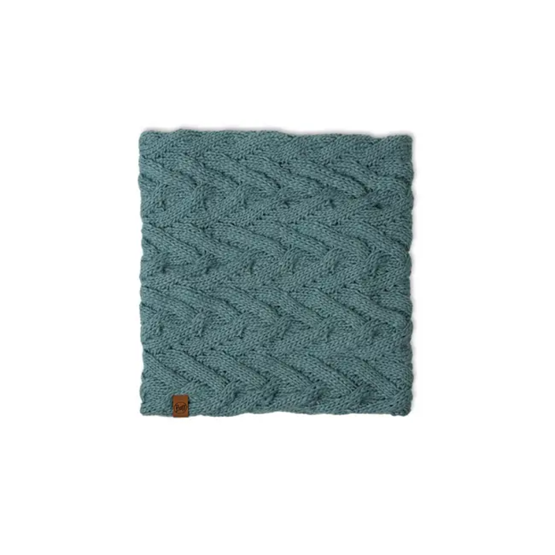 Buff Caryn Knitted Fleece Neckwarmer in Blue Glass-1