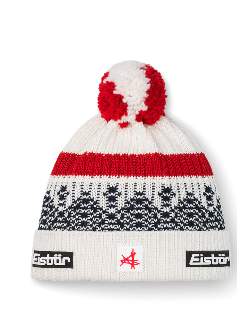 Eisbar Norrak Ski Austria Pompon Hat in white